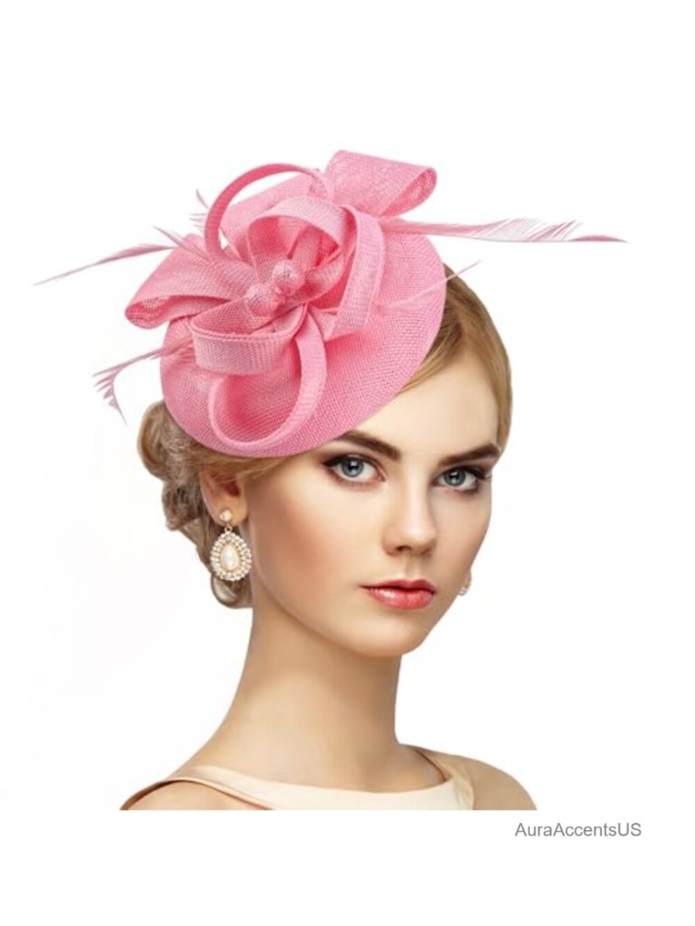 Women's Derby Fascinator Hat with Hair Clip & Headband for Tea Party